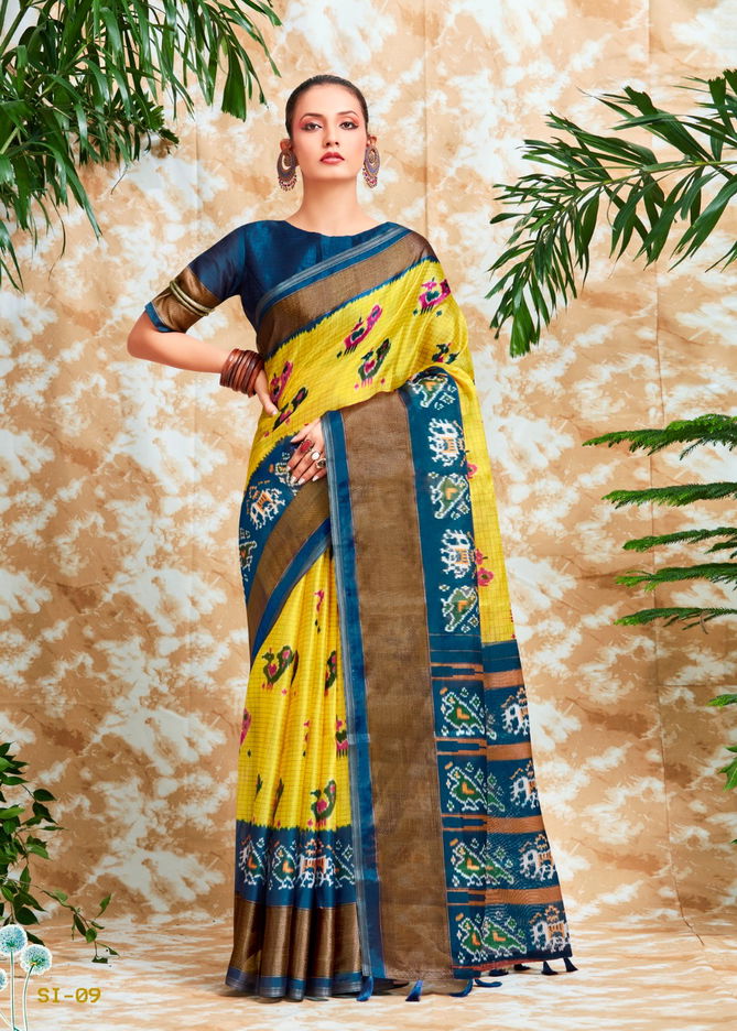 Shreyans Southern Ikkat SI-01-SO-09 Wholesale Printed Sarees Catalog